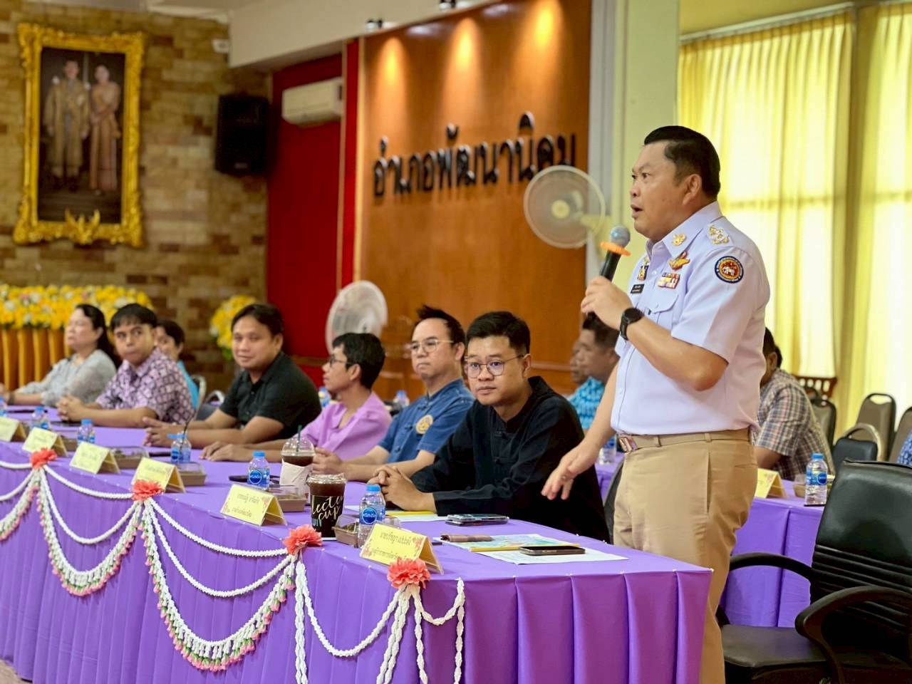 เข้าร่วมให้กำลังใจท่านนายอำเภอ ในการตรวจประเมินคัดเลือกนายอำเภอแหวนเพชร ระดับเขต